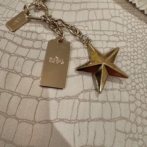 COACH Metallic Star Gold Bag Charm
